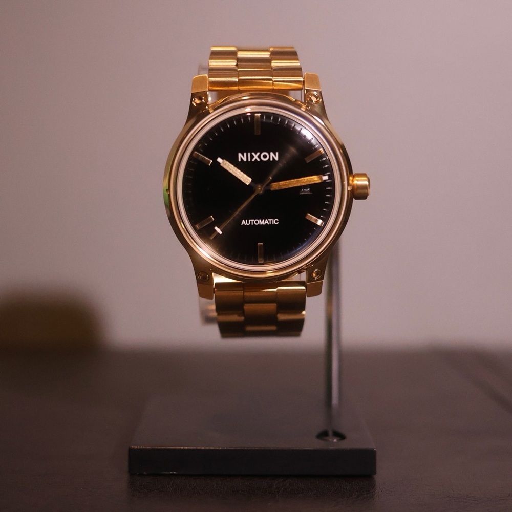 Nixon Fifth Element Gold/Black Automatic Stainless Steel Watch
